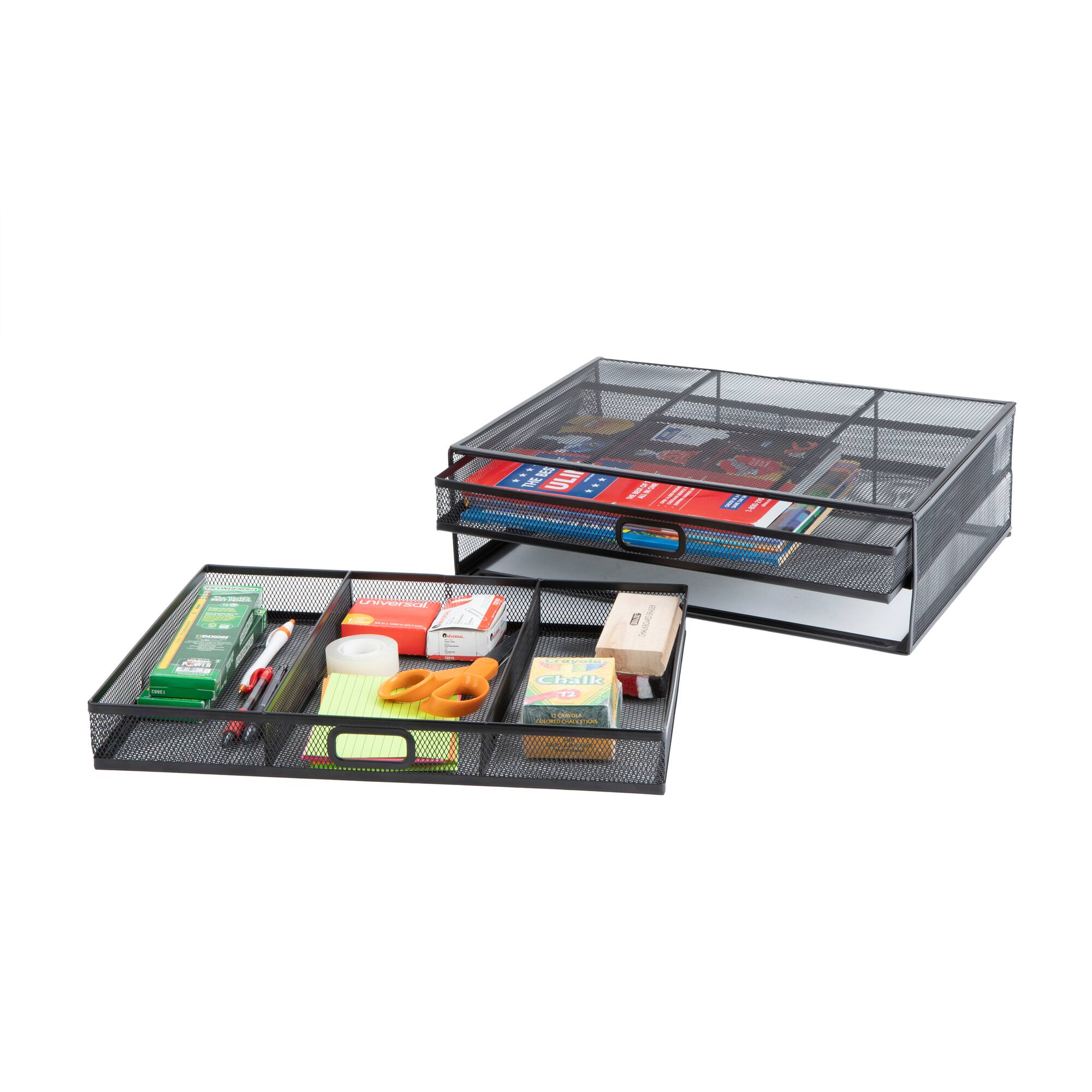 Mind Reader Monitor Stand with Drawer Storage